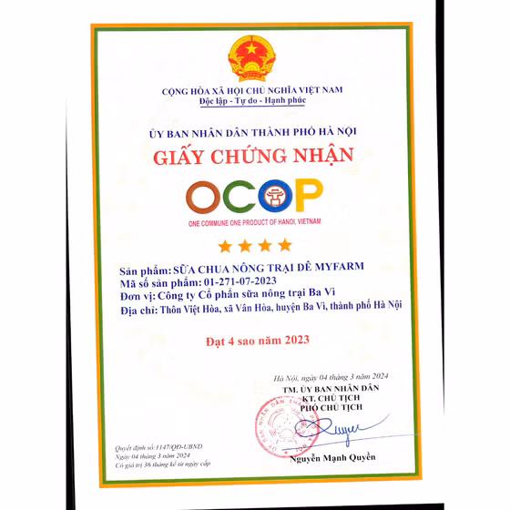 Sữa chua nông trại dê Myfarm