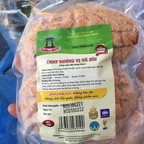 Chay nướng vị xá xíu