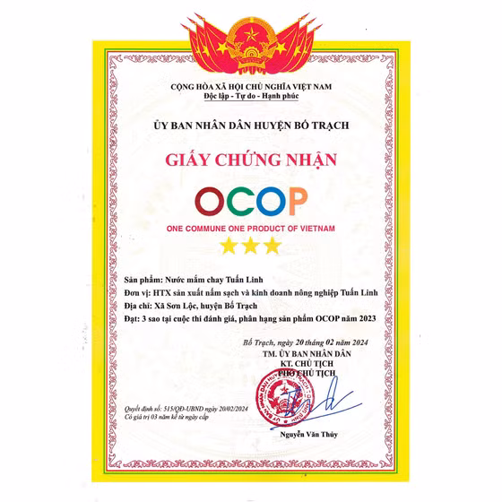 Nước mắm chay Tuấn Linh