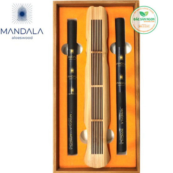 Bộ đôi Tim trầm cao cấp Mandala