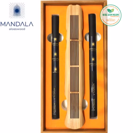 Bộ đôi Tim trầm cao cấp Mandala