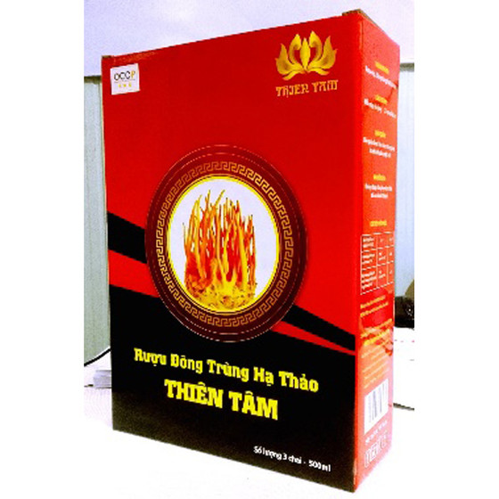 Rượu đông trùng hạ thảo Thiên Tâm