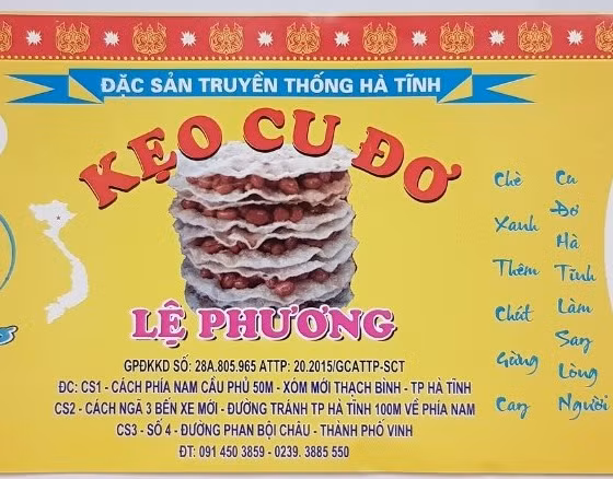 Kẹo cu đơ Lệ Phương