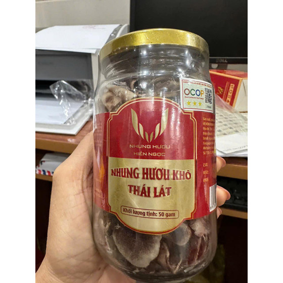 Nhung hươu khô thái lát Hiền Ngọc