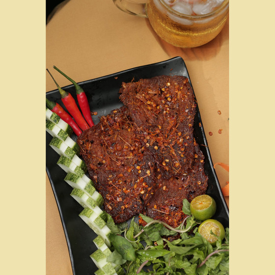Bò tươi nướng cay