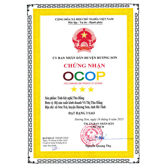 Tinh bột nghệ nguyên chất Thu Hằng