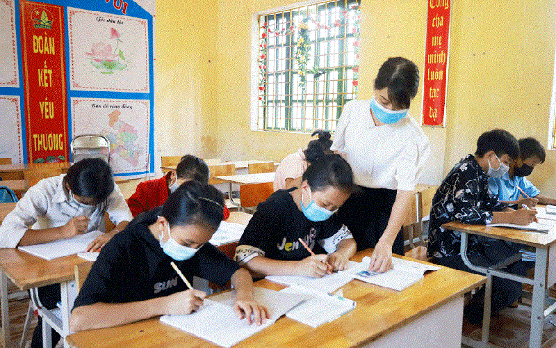 Học sinh Bảo Yên đi học trở lại từ ngày 8/11. Không có việc thực hiện giãn cách xã hội theo Chỉ thị 16 ở huyện Bảo Yên -0
