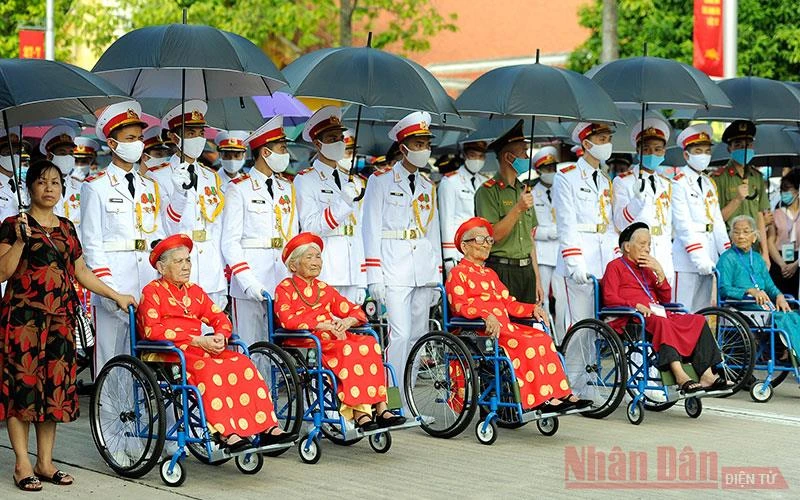 Gặp mặt đại biểu Mẹ Việt Nam Anh hùng toàn quốc năm 2020 tại Hà Nội (Ảnh: Đăng Khoa).
