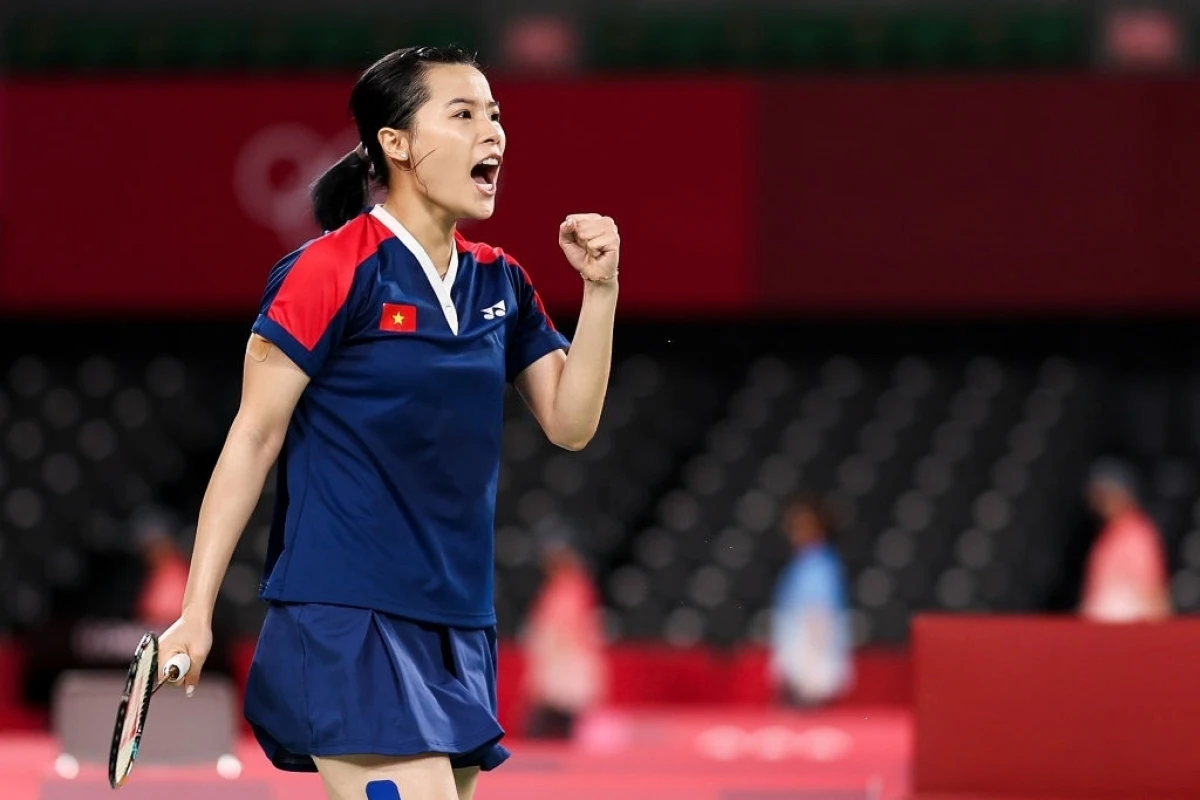 Nguyễn Thùy Linh tăng 3 bậc trên bảng xếp hạng Cầu lông Thế giới. (Ảnh: Getty)