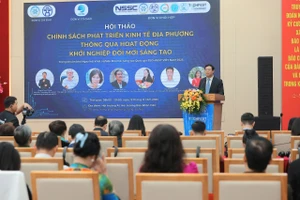 Hội thảo chính sách phát triển kinh tế địa phương thông qua hoạt động khởi nghiệp đổi mới sáng tạo tổ chức sáng ngày 12/12 tại hội trường Báo Nhân Dân. 