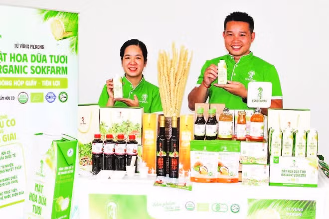 Nhiều sản phẩm mang thương hiệu Sokfarm đã vươn ra thế giới.