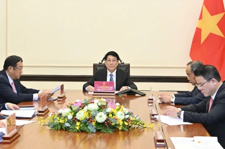 Chủ tịch nước Lương Cường điện đàm với tân Tổng thống Hàn Quốc Lee Jae Myung.