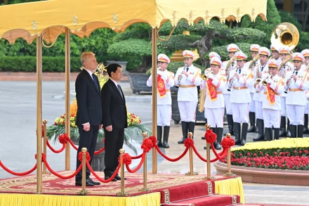 Chủ tịch nước Lương Cường chủ trì Lễ đón Tổng thống Litva thăm chính thức Việt Nam.