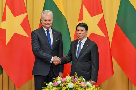 Chủ tịch nước Lương Cường hội đàm Tổng thống Cộng hòa Litva Gitanas Nauseda.