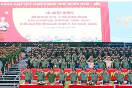 Toàn cảnh Lễ xuất quân.