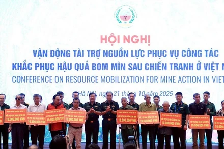 Trao hỗ trợ sinh kế cho các nạn nhân bom mìn