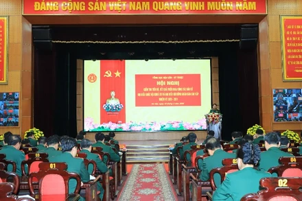 Quang cảnh hội nghị tại điểm cầu trung tâm.