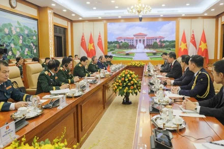 Quang cảnh cuộc hội đàm.