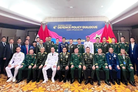 Các đại biểu tại Đối thoại Chính sách Quốc phòng Việt Nam–Indonesia lần thứ 4.
