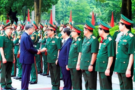 Đồng chí Tổng Bí thư Tô Lâm về dự khai giảng năm học 2024-2025 của Học viện Quốc phòng.