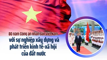 Lực lượng Công an nhân dân luôn là "Thanh bảo kiếm" của Đảng, Nhà nước, "Lá chắn thép" vững chắc trong bảo vệ an ninh Tổ quốc, đấu tranh với các loại tội phạm, giữ gìn cuộc sống bình yên, hạnh phúc, ấm no của Nhân dân. (Ảnh VGP/Nhật Bắc)