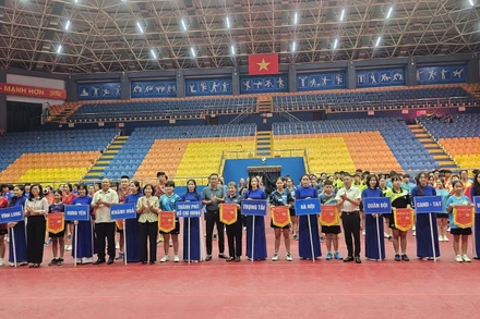 Các đoàn tham dự giải.