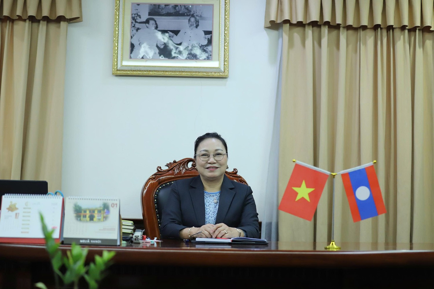 Đại sứ nước Cộng hòa Dân chủ Nhân dân Lào tại Việt Nam Khamphao Ernthavanh.