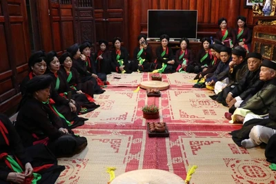 Canh hát của người quan họ.