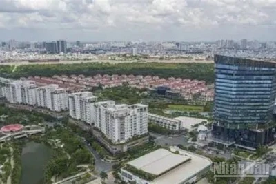 Thủ Thiêm đang nổi lên như một trung tâm đô thị mới của Thành phố. (Ảnh: PV)