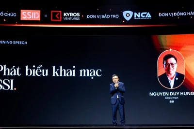 Chủ tịch Hội đồng quản trị Công ty cổ phần Chứng khoán SSI Nguyễn Duy Hưng phát biểu tại sự kiện.