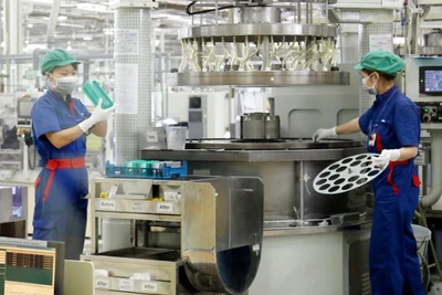 Dây chuyền sản xuất tại Công ty TNHH Hoya Glass Disk Việt Nam (Khu công nghiệp Thăng Long).