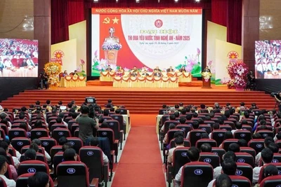 Quang cảnh Đại hội Thi đua yêu nước tỉnh Nghệ An năm 2025.