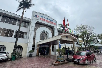 Bệnh viện Sản nhi Nghệ An nơi xảy ra sự việc.