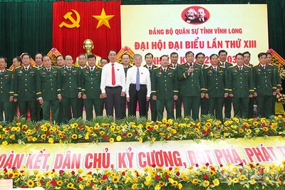 Ban Chấp hành Đảng bộ Quân sự tỉnh Vĩnh Long lần thứ 13, nhiệm kỳ 2025-2030. 