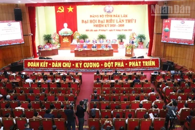 Quang cảnh phiên trù bị Đại hội đại biểu Đảng bộ tỉnh Đắk Lắk lần thứ I, nhiệm kỳ 2025-2030.