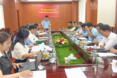 Quang cảnh buổi làm việc. 