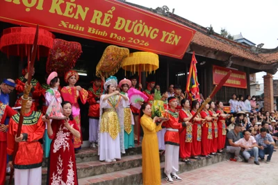 Hội Kén rể làng Đường Yên vinh dự trở thành Di sản văn hóa phi vật thể quốc gia.