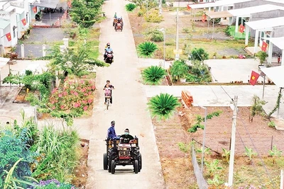 Khu dân cư liền kề chốt dân quân biên giới tại xã Thiện Hưng, tỉnh Đồng Nai. 