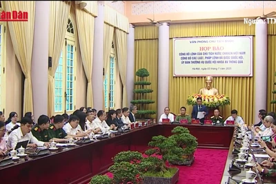 [Video] Công bố Lệnh của Chủ tịch nước về 15 luật, 1 pháp lệnh