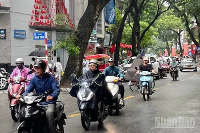 Khu vực Hà Nội mưa rào rải rác, từ đêm 9-10/3 trời chuyển rét. (Ảnh minh họa: Đ.T)