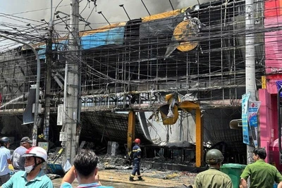 Hiện trường vụ cháy.