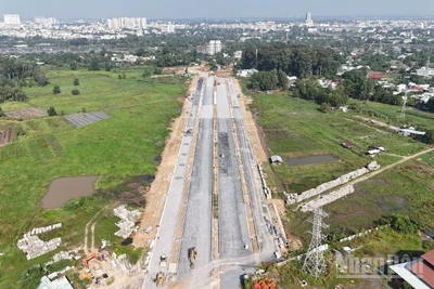 Dự án đường trục trung tâm Biên Hòa chưa thể hoàn thành do vướng công tác giải phóng mặt bằng.