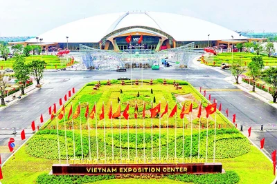 Trung tâm Triển lãm Việt Nam tại xã Đông Anh (Hà Nội). (Ảnh MẠNH QUÂN)