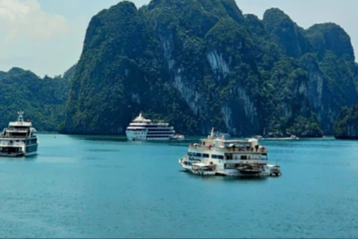 Tàu du lịch chở khách tham quan Vịnh Hạ Long. (Ảnh minh họa)