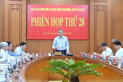 Tổng Bí thư Tô Lâm chủ trì Phiên họp thứ 28 của Ban Chỉ đạo Trung ương về phòng, chống tham nhũng, lãng phí, tiêu cực.