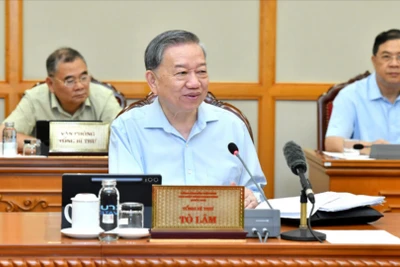 Tổng Bí thư Tô Lâm phát biểu chỉ đạo cuộc họp.