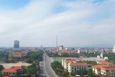 Một góc trung tâm phường Đồng Hới, tỉnh Quảng Trị.