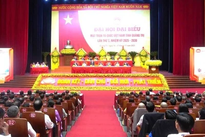 Quang cảnh Đại hội đại biểu Mặt trận Tổ quốc Việt Nam tỉnh Quảng Trị lần thứ I, nhiệm kỳ 2025-2030.