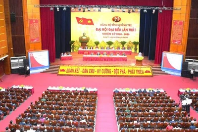 Đại hội đại biểu Đảng bộ tỉnh Quảng Trị lần thứ I, nhiệm kỳ 2025-2030 chính thức khai mạc tại Trung tâm Văn hóa-Điện ảnh tỉnh ở phường Đồng Hới.