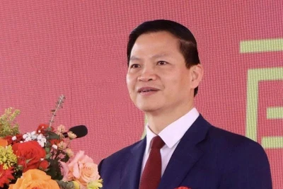 Ông Vương Quốc Tuấn, Phó Bí thư Tỉnh ủy Bắc Ninh (mới) nhiệm kỳ 2020-2025 giữ chức vụ Chủ tịch Ủy ban Nhân dân tỉnh Bắc Ninh (mới) nhiệm kỳ 2021-2026. (Ảnh: TTXVN)